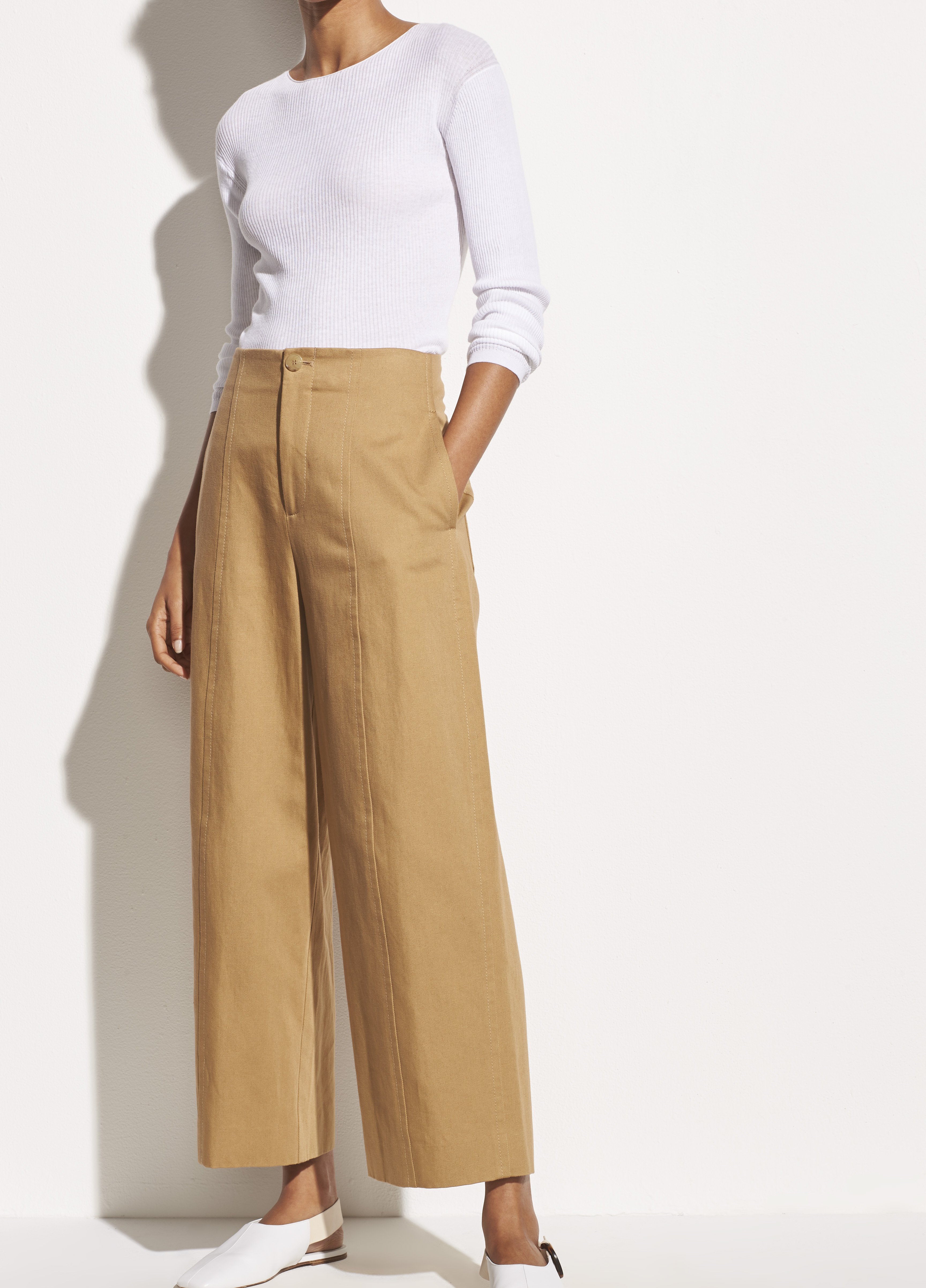 Vince High Waist Utility Pant Dune Garmentory