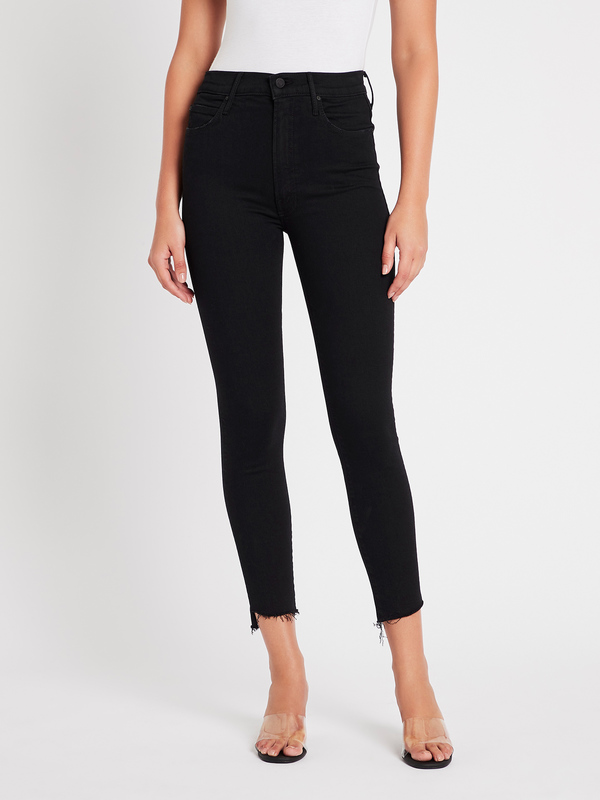 mother stunner ankle step fray jeans