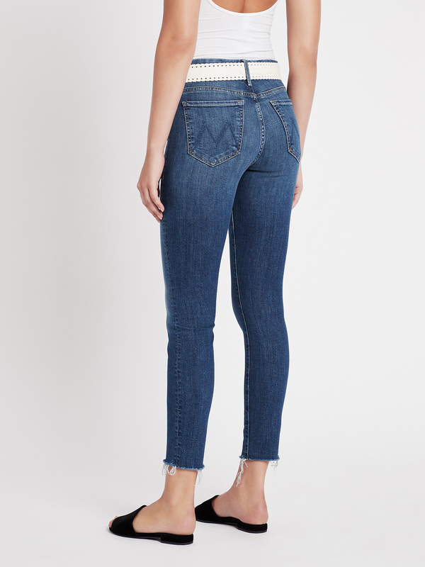 Mother Denim The Looker Ankle Fray - Dark Denim Mother Denim The Looker Ankle Fray - Dark Denim