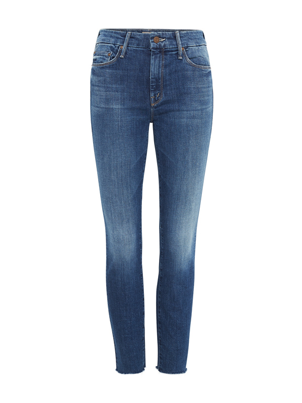 Mother Denim The Looker Ankle Fray - Dark Denim Mother Denim The Looker Ankle Fray - Dark Denim