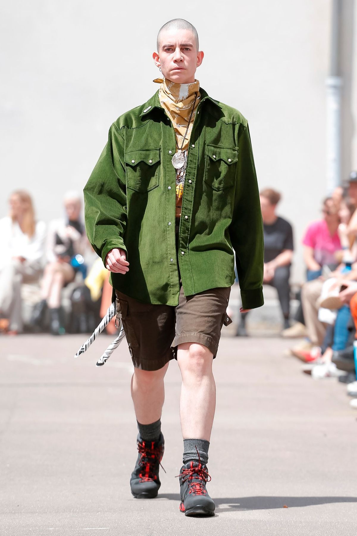 PHIPPS Summer Cord Rockhound Shirt - Emerald Green - Image 1 of 7