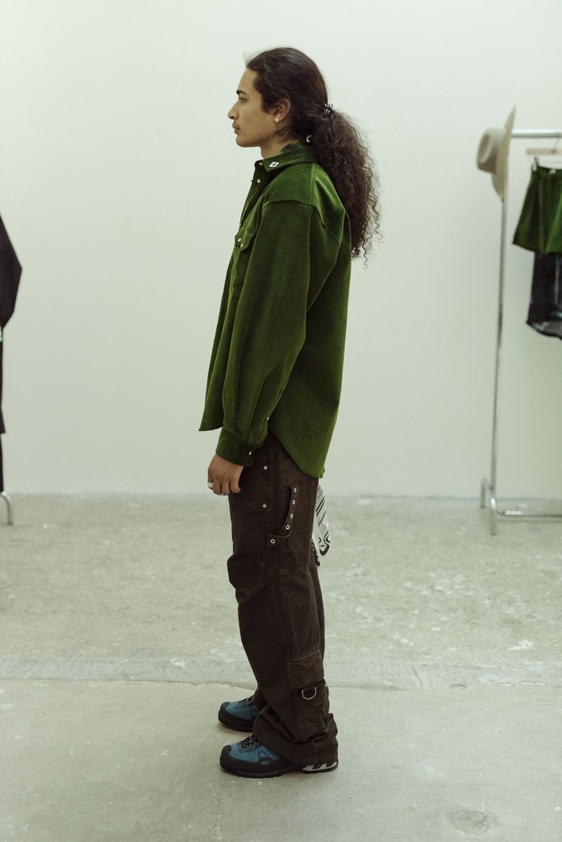 PHIPPS Summer Cord Rockhound Shirt - Emerald Green