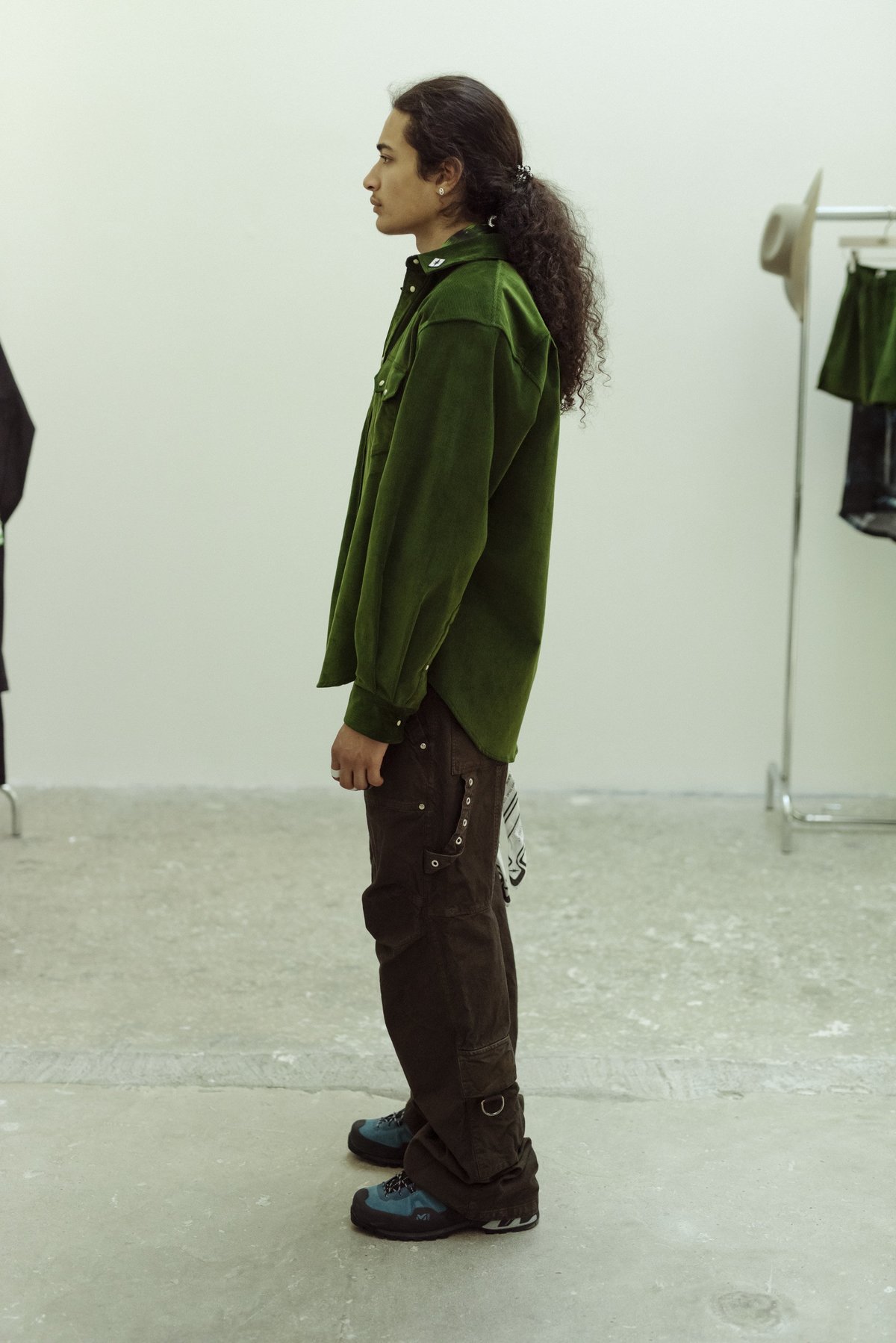 PHIPPS Summer Cord Rockhound Shirt - Emerald Green - Image 5 of 7