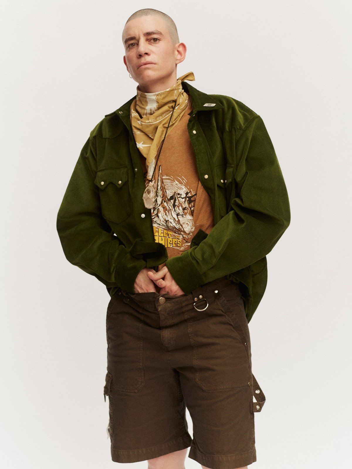 PHIPPS Summer Cord Rockhound Shirt - Emerald Green - Image 7 of 7