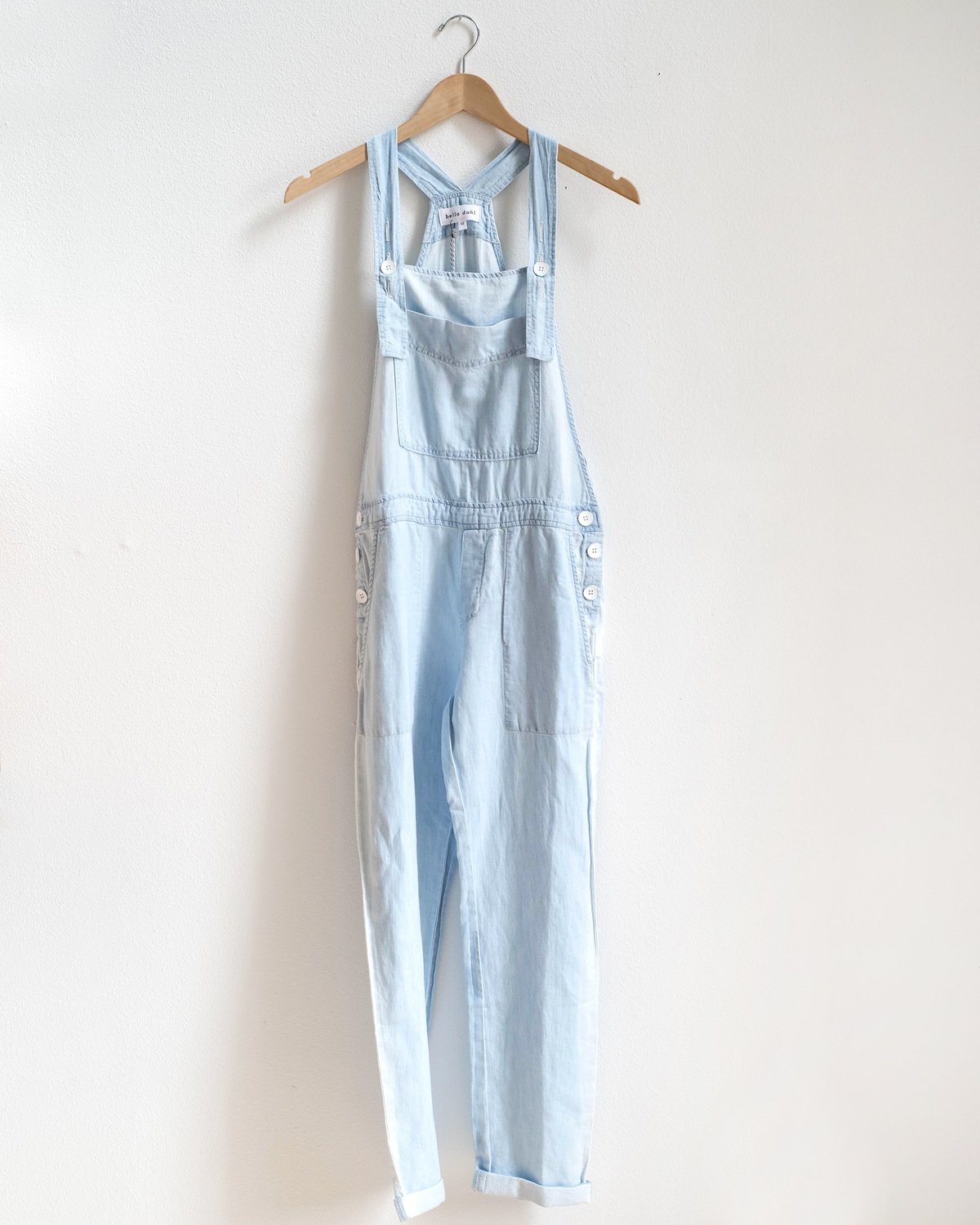 Bella Dahl Button Overall - Sunseam - Image 5 of 5