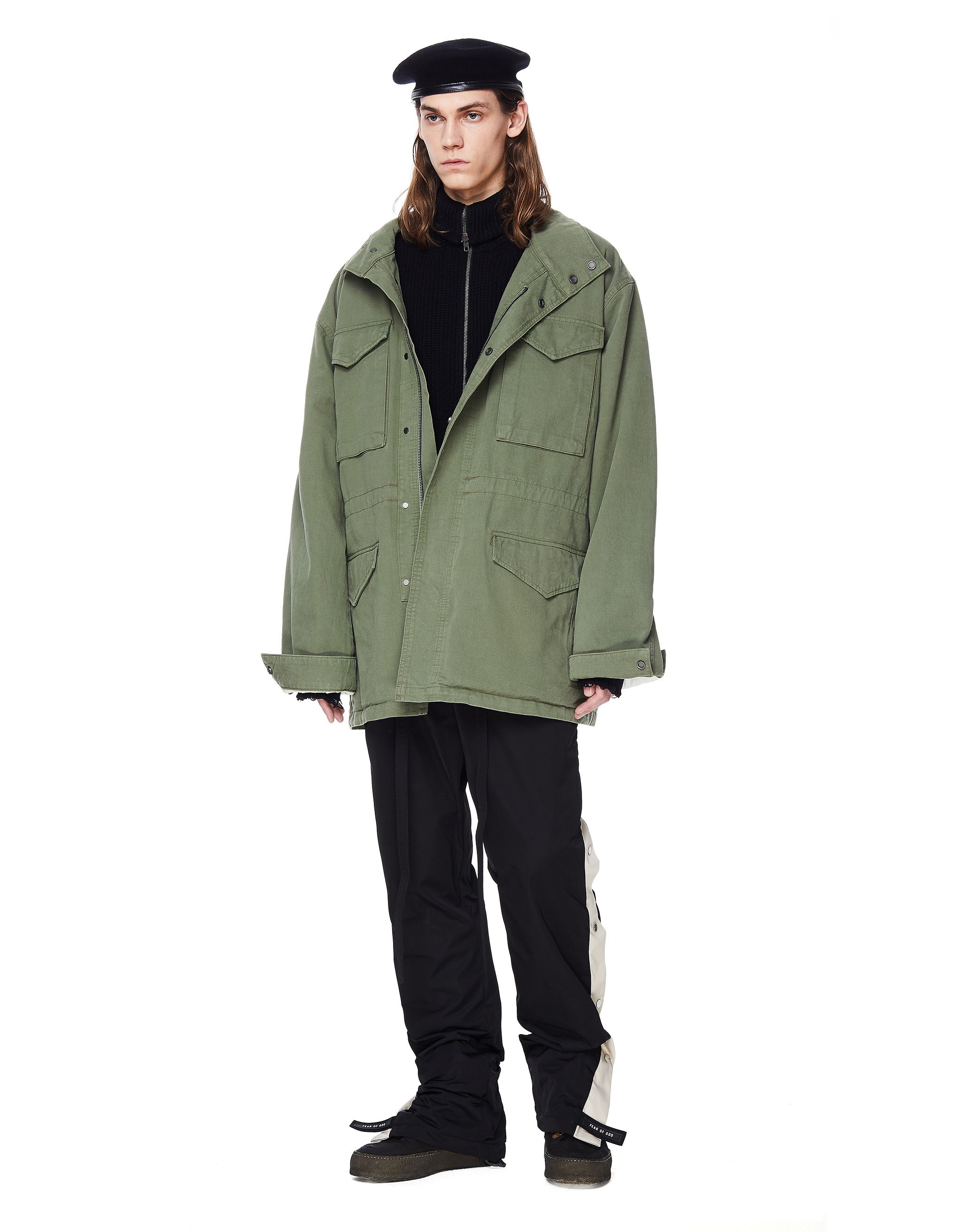 fear of god green jacket