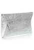 Flynn - Fergie Silver Leather Clutch - Thumbnail 2