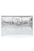 Flynn - Fergie Silver Leather Clutch - Thumbnail 3