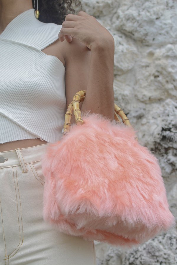 Lykke Wullf Faux Fur Bag - Pink Lykke Wullf Faux Fur Bag - Pink