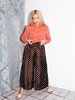 Wolcott : Takemoto Yayoi Pant - Brown Polka Dot Silk - Thumbnail 3