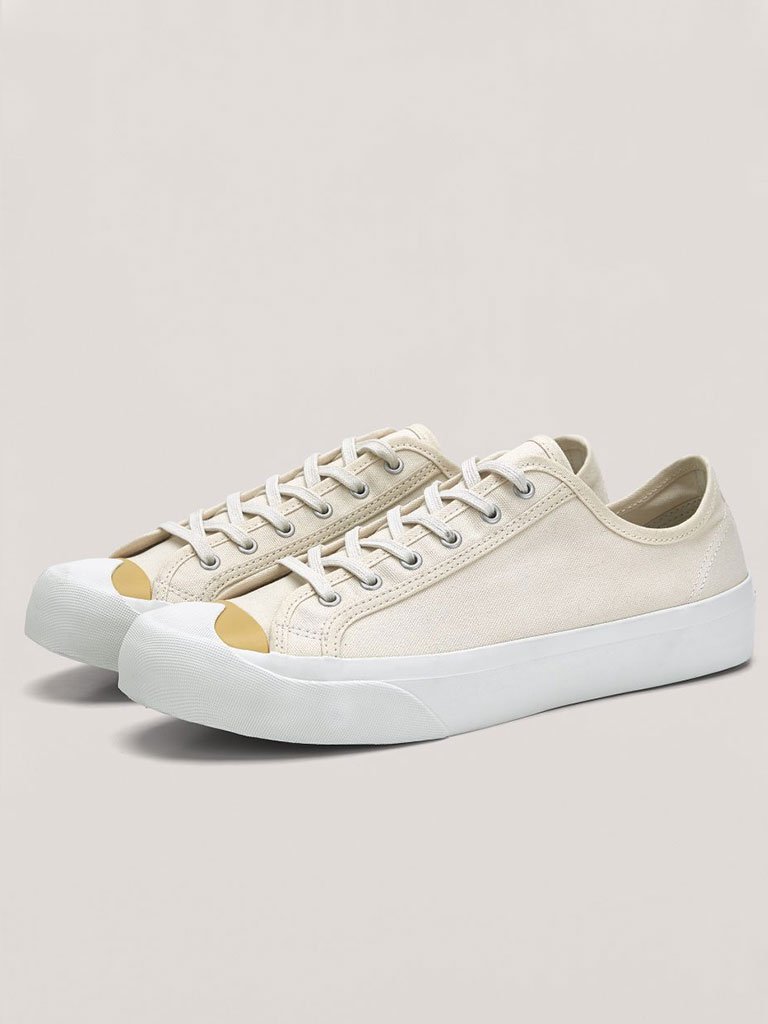 YMC Wing Tip Trainer - Ecru/Yellow 