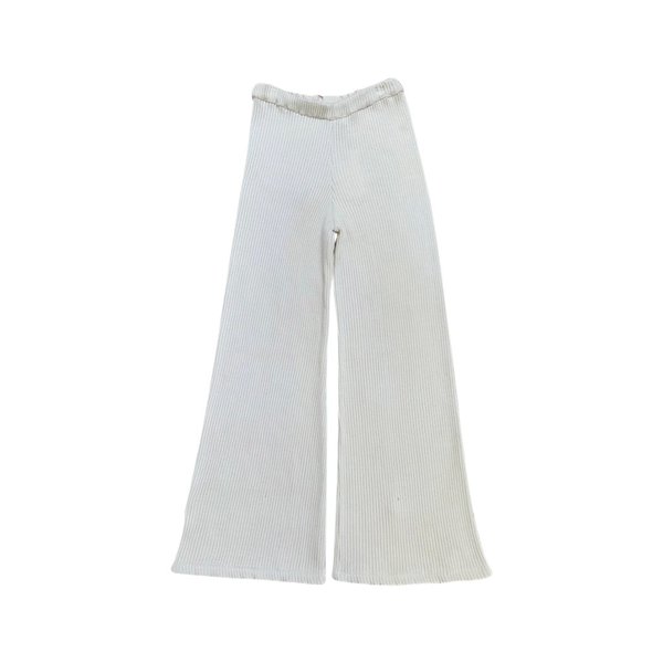 Feather Drum CROPPED WIDE LEG PANT CHALK Garmentory
