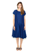 Creatures of Comfort Malick Dress in Indigo Linen Creatures of Comfort Malick Dress in Indigo Linen