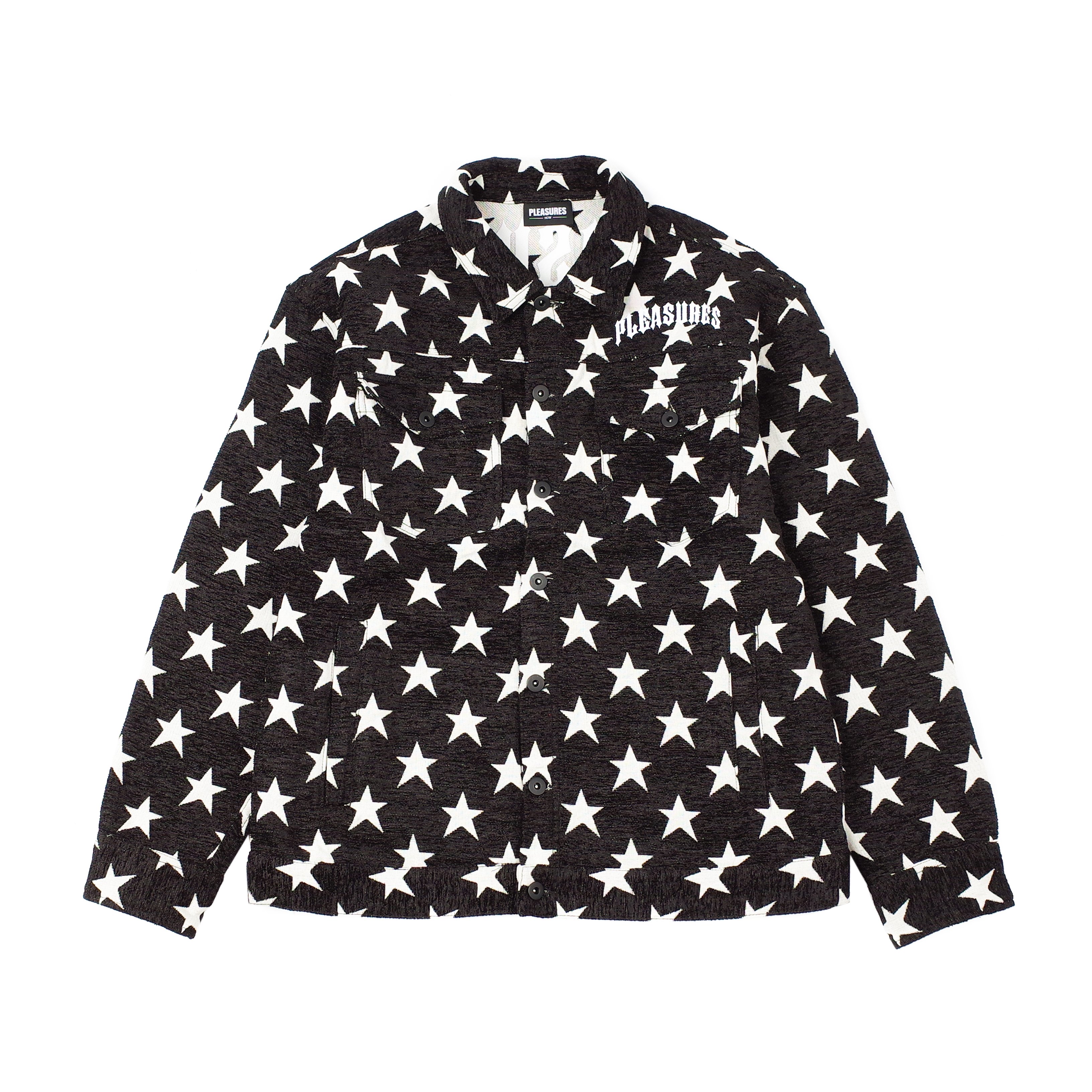 PLEASURES GUILTY TRUCKER JACKET - BLACK 