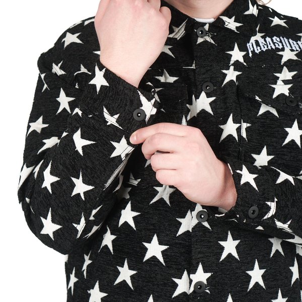 PLEASURES GUILTY TRUCKER JACKET - BLACK | Garmentory