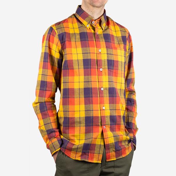 Bon Vivant Gino Linen Mix Plaid Shirt 