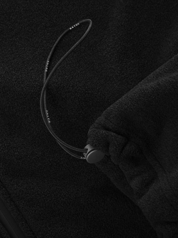 Rains Fleece Zip Puller - Black Rains Fleece Zip Puller - Black