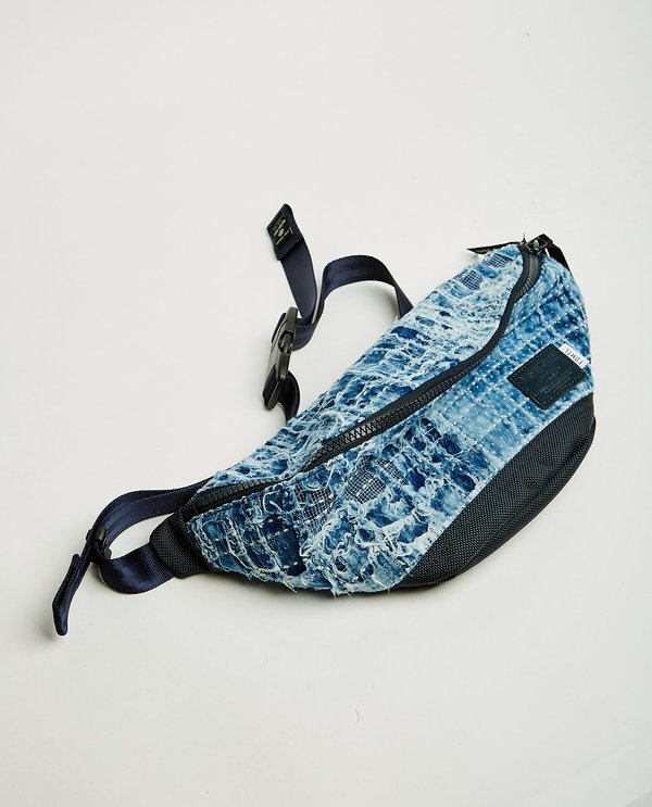 FDMTL x master-piece Sashiko Waist Bag - Indigo | Garmentory