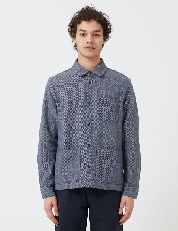 Folk Clothing Folk Assembly Jacket - Navy/Ecru Twill Folk Clothing Folk Assembly Jacket - Navy/Ecru Twill