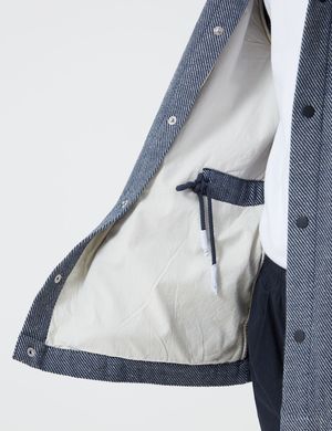 Folk Clothing Folk Assembly Jacket - Navy/Ecru Twill Folk Clothing Folk Assembly Jacket - Navy/Ecru Twill