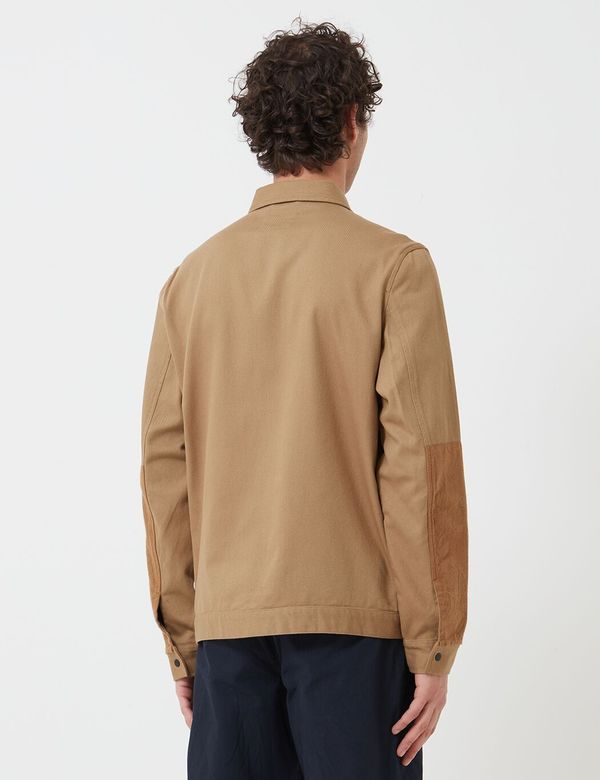 Folk Clothing Overlay Jacket - Tan Folk Clothing Overlay Jacket - Tan