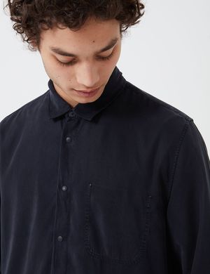 Folk Clothing Soft Stitch Pocket Shirt - Navy Blue Folk Clothing Soft Stitch Pocket Shirt - Navy Blue