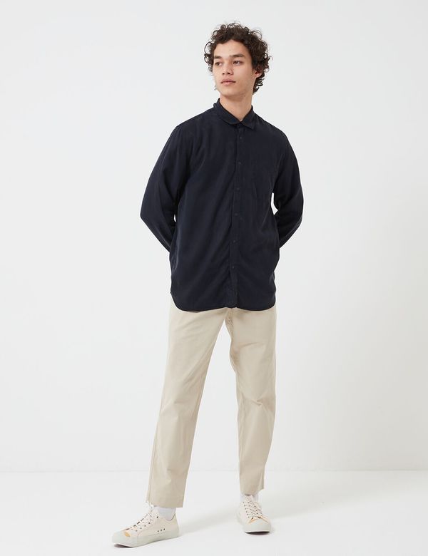 Folk Clothing Soft Stitch Pocket Shirt - Navy Blue Folk Clothing Soft Stitch Pocket Shirt - Navy Blue