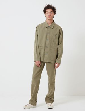 Nigel Cabourn Cotton Herringbone British Army Jacket - Army Green
