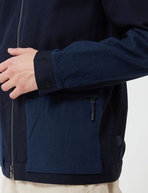 Folk Clothing Overlay Jacket - Navy Blue Folk Clothing Overlay Jacket - Navy Blue