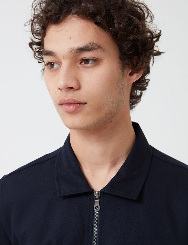 Folk Clothing Overlay Jacket - Navy Blue Folk Clothing Overlay Jacket - Navy Blue
