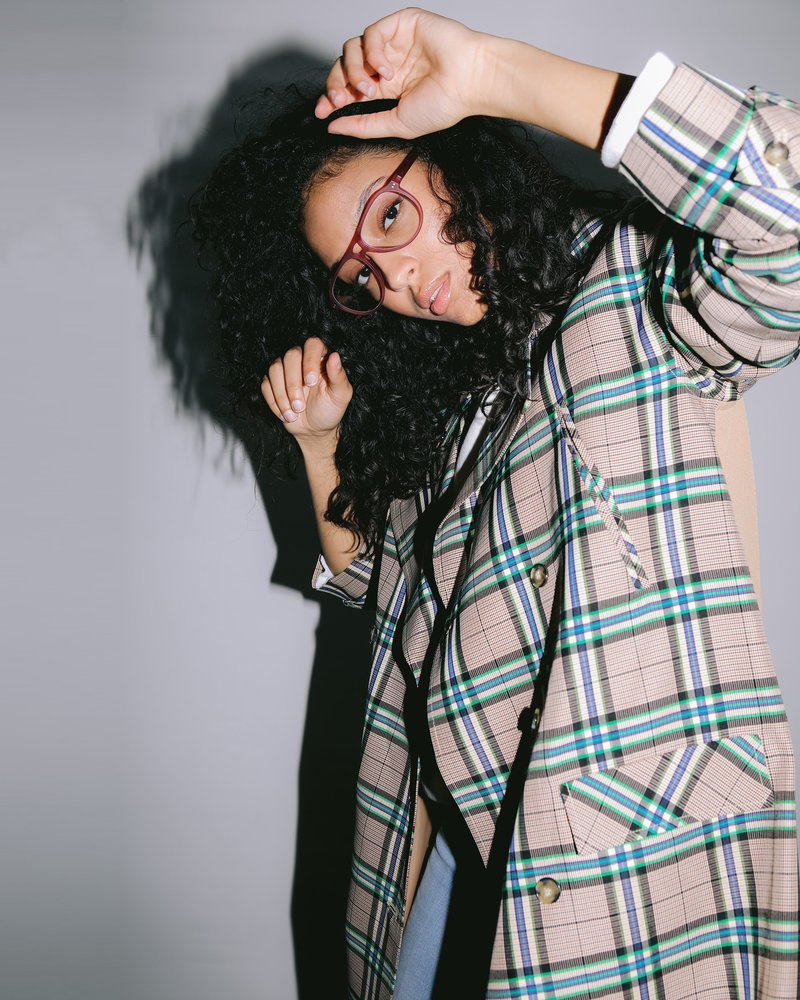 BIRGITTE HERSKIND Renee Trench Coat - Green Checks