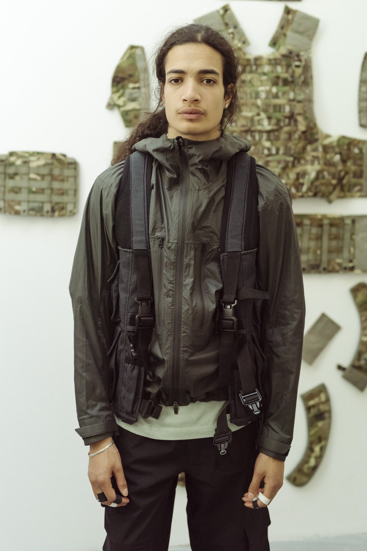 GR10K Ripstop Nylon Lightweight Stash Jacket - Gray | Garmentory