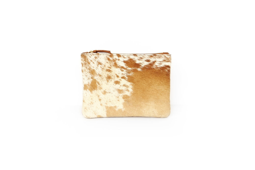 cowhide coin purse