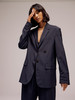 Mijeong Park Oversized Blazer - Navy  - Thumbnail 1