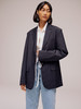 Mijeong Park Oversized Blazer - Navy  - Thumbnail 3