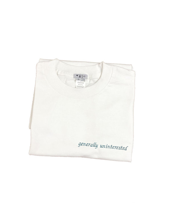 House of 950 embroidery generally uninterested tee shirt House of 950 embroidery generally uninterested tee shirt