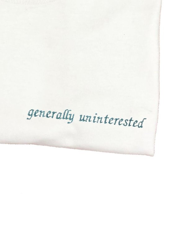 House of 950 embroidery generally uninterested tee shirt House of 950 embroidery generally uninterested tee shirt