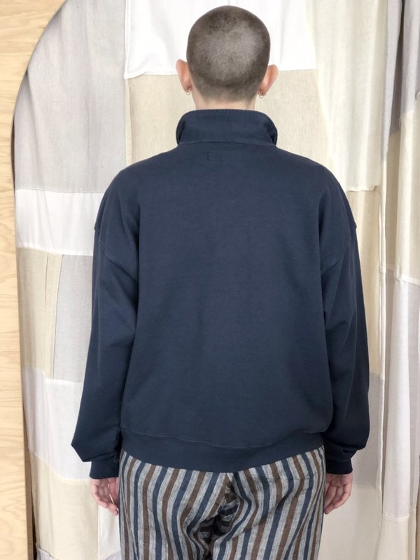 Monitaly Cropped Half Zip Sweatshirt 