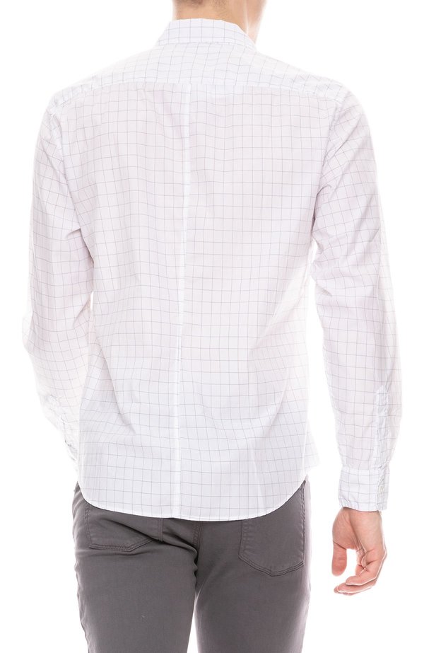 Frank & Eileen Finbar Cotton Windowpane Shirt - WHITE/BLACK Frank & Eileen Finbar Cotton Windowpane Shirt - WHITE/BLACK