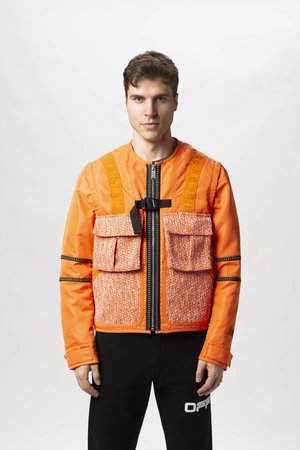 Heron Preston Utility Tweed Jacket | Garmentory