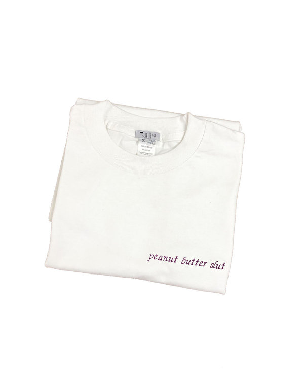 House of 950 embroidery peanut butter slut tee shirt House of 950 embroidery peanut butter slut tee shirt