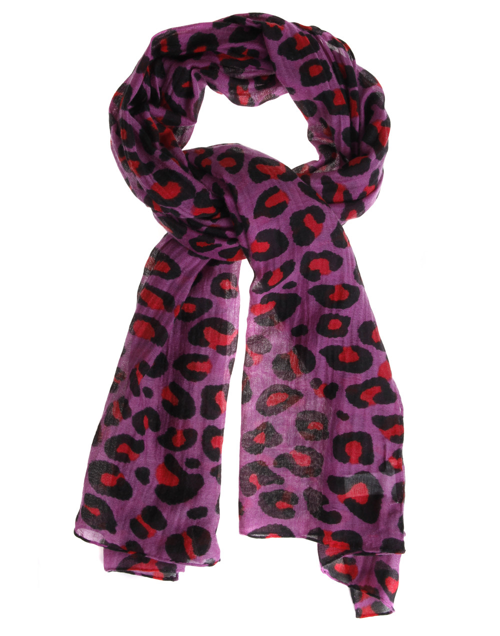 Monster Leopard Cashmere Silk Scarf 