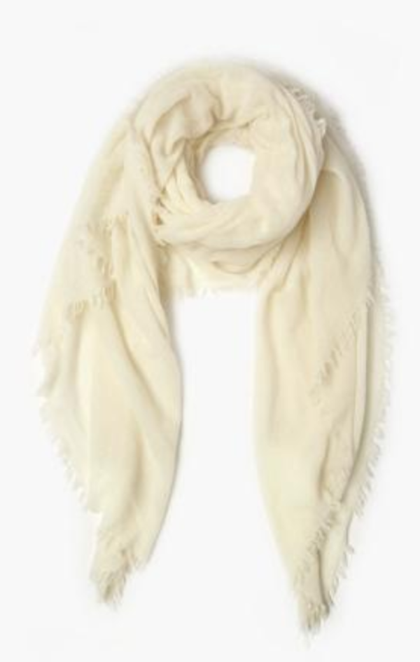 Chan Luu 100% Cashmere Scarf - White Chan Luu 100% Cashmere Scarf - White