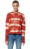 360 Cashmere Jasper Tie Dye Sweater - White/Tomato - Thumbnail 1