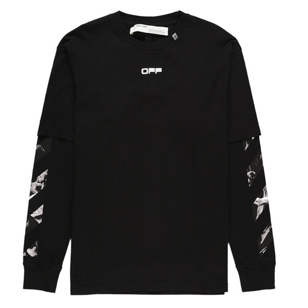 Off-White Caravaggio Square Double Sleeve T-Shirt | Garmentory