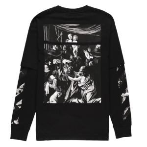 Off-White Caravaggio Square Double Sleeve T-Shirt | Garmentory