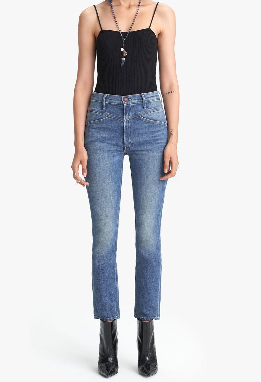 Mother Denim The Dazzler Yoke Front Ankle jeans Wander Dust Garmentory