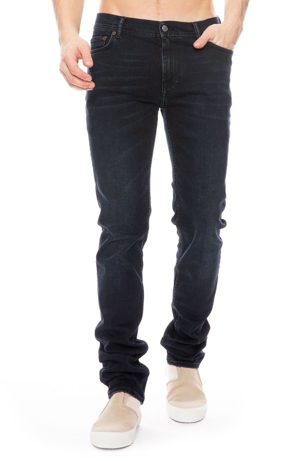 ACNE STUDIOS Mid Rise Skinny Jean in North Blue Black Garmentory