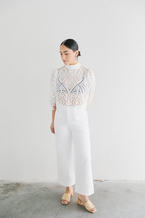 Levi's Wide Leg Ribcage Crop Denim 