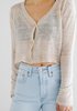 Line the Label Medina Knit Cardigan - Driftwood - Thumbnail 1